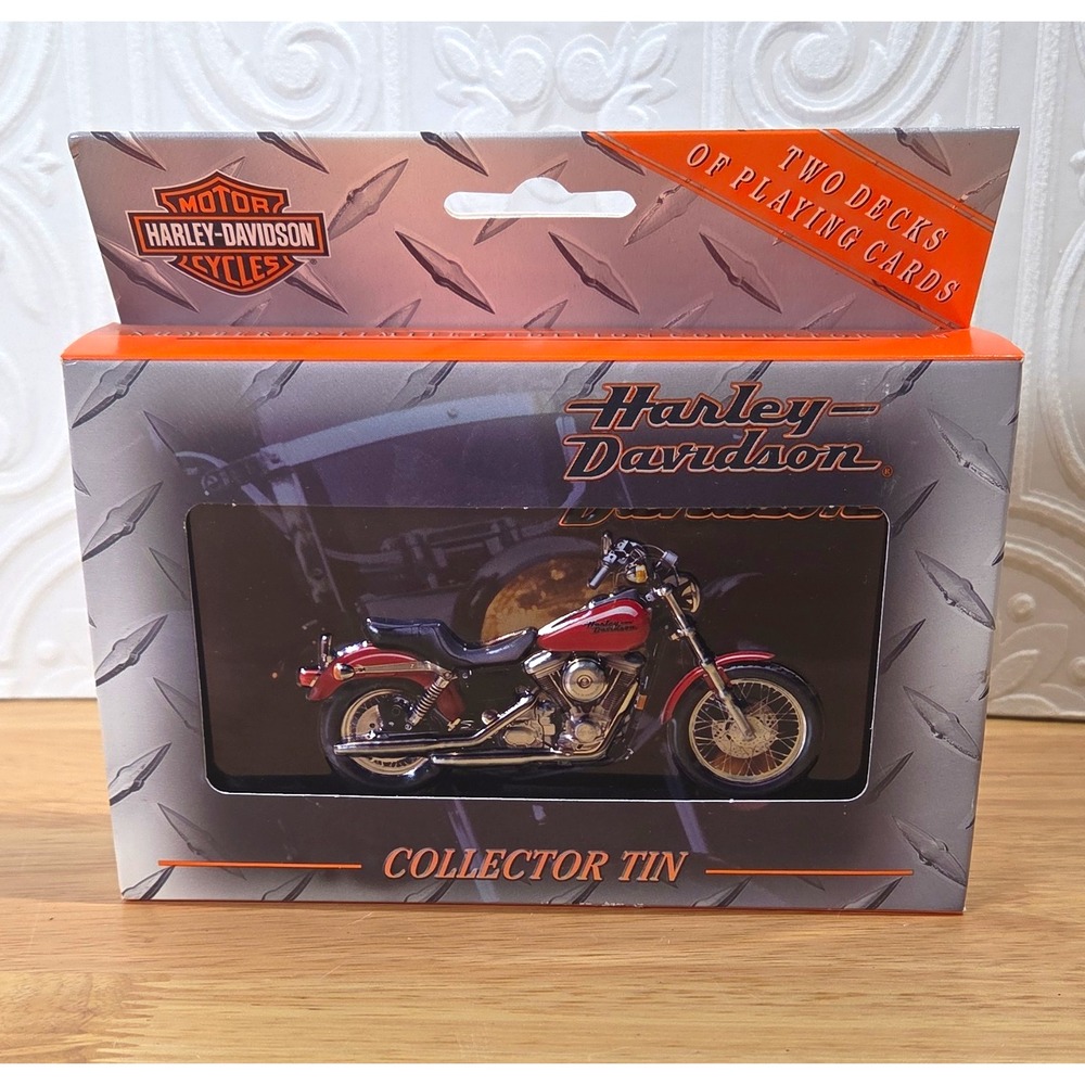 Harley-Davidson Collector Tin w/ Two Decks Playing Cards Numbered Limited Ed